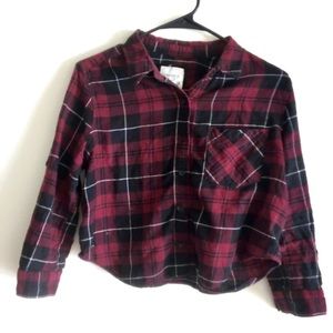 Forever 21 cropped flannel